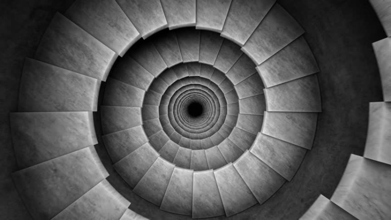 down down down--b&amp;w